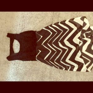 Black and white stripe dress